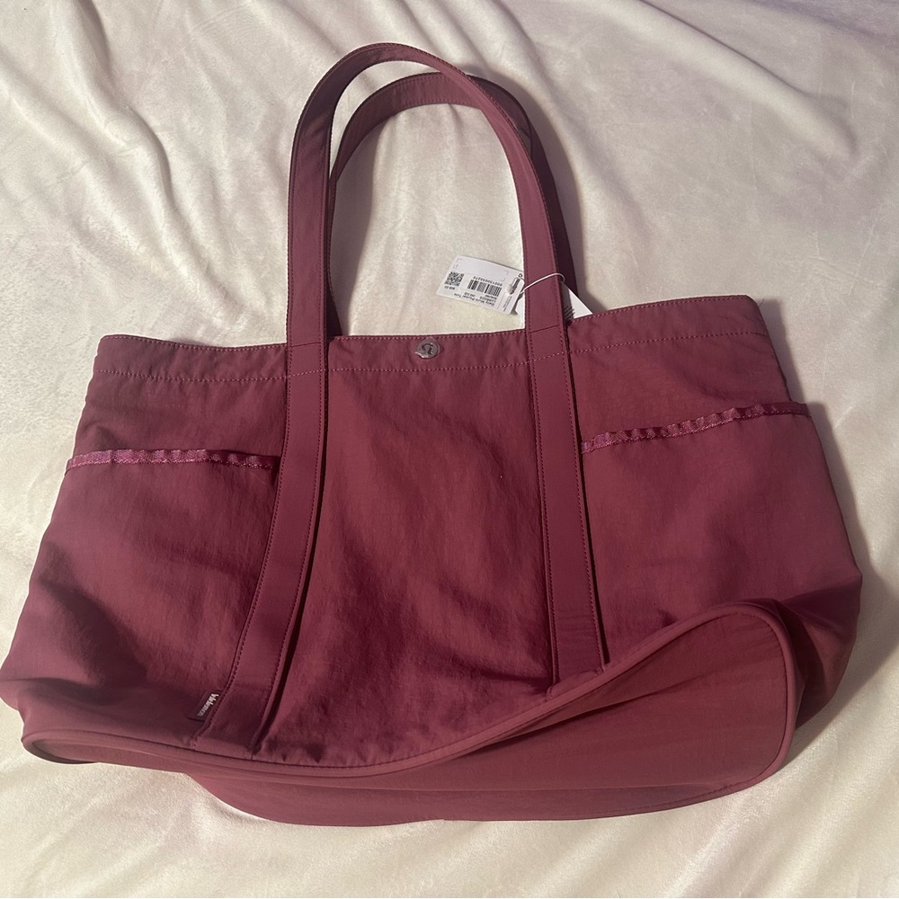 Elegant Burgundy Tote Bag